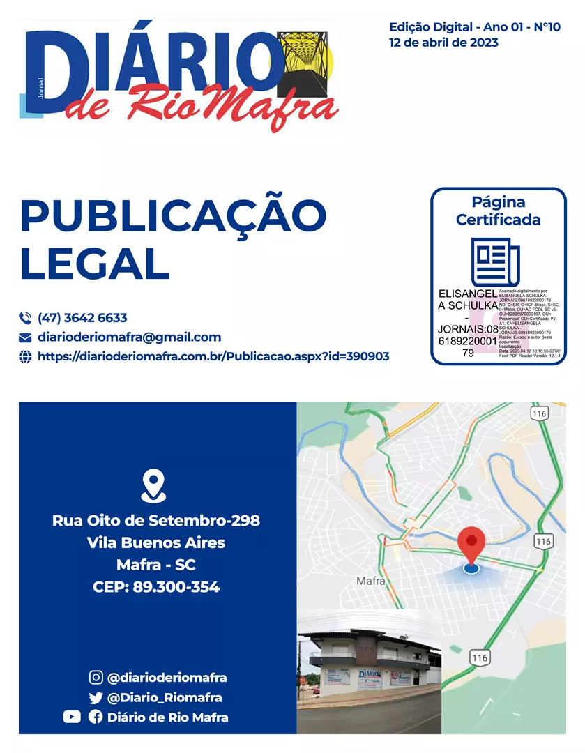 Publicação Legal N° 10